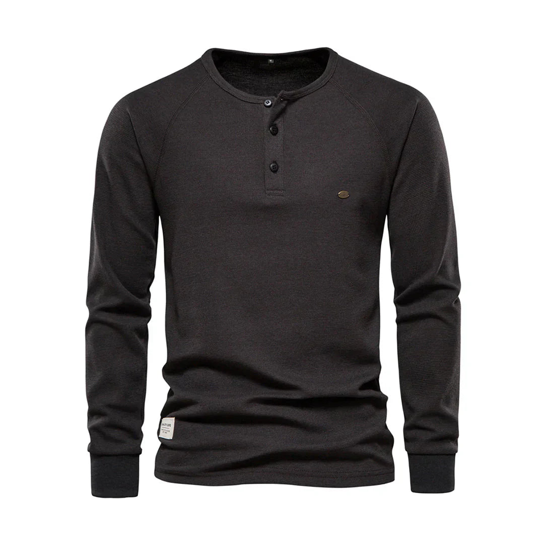 Chemise Heren à manches longues et col rond