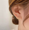 Boucles d'oreilles Illusion avec Quatre Créoles et Zirconia - Zarvia