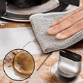 Nettoyeur en métal | Lingettes de nettoyage pour cuisine et poêles | CleanFix (4 pcs)
