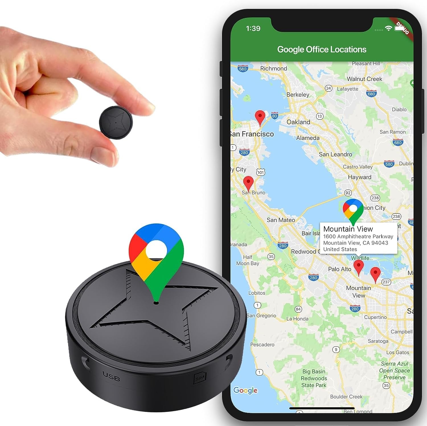 TrackFusion | Fort Tracker GPS Magnétique - Compact et Fiable
