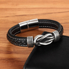 Bracelet Infini | Bracelet en Cuir avec Nœud