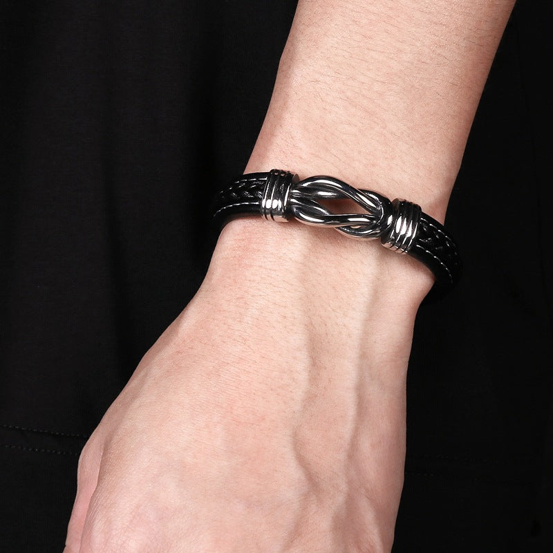 Bracelet Infini | Bracelet en Cuir avec Nœud