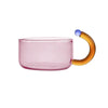 LuxeBrew Bouilloire Transparente et Ensemble de Tasses | Infusion élégante avec des couleurs contrastées pour un look raffiné