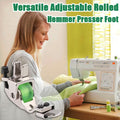 1+1 Gratuit | Pied Roulant Polyvalent pour Machines à Coudre – Réglable pour des Ourlets Parfaits | Vert & Jaune