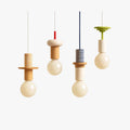 Suspension LED en bois couleur nordique lumière cuisine lampe suspendue Restaurant plafond lustre Luminaire chambre maison déco Luminaire