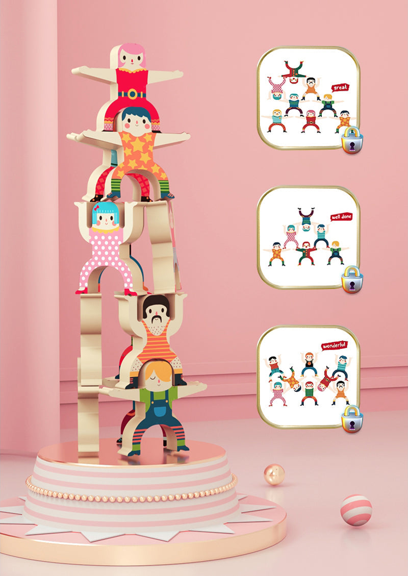Woods™ Jeu de Empilement - Jouet Créatif & Éducatif pour Enfants
