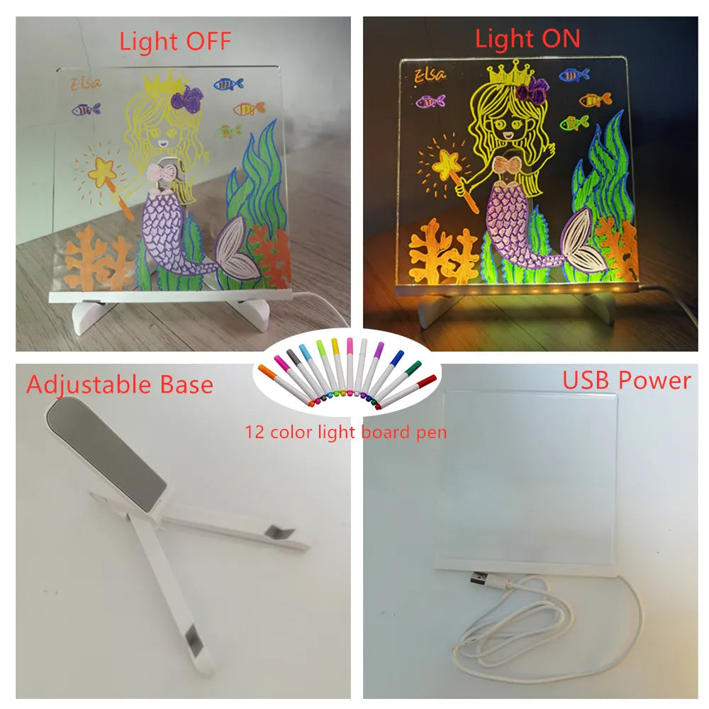 Tekenlicht - Tableau LED Créatif - Enfants