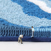 Tapis de Salle de Bain Géométrique – Absorbant et Doux avec un Dessous Antidérapant