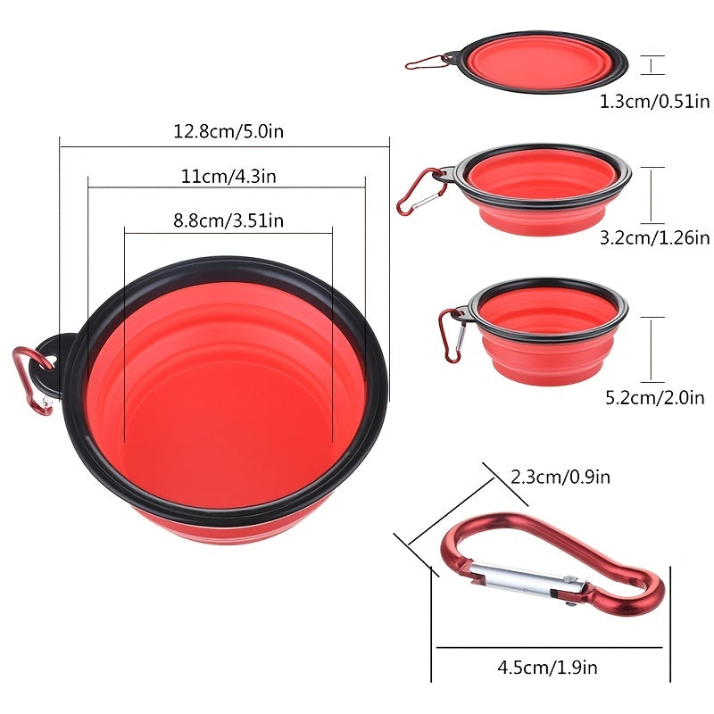 Bol de Nourriture Pliable – Durable et Compact pour Chiens et Chats