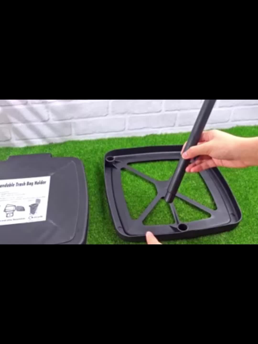 Support de Sac à Déchets Pliable Réglable – Trépied à Hauteur Ajustable en Trois Pièces pour la Maison ou en Extérieur