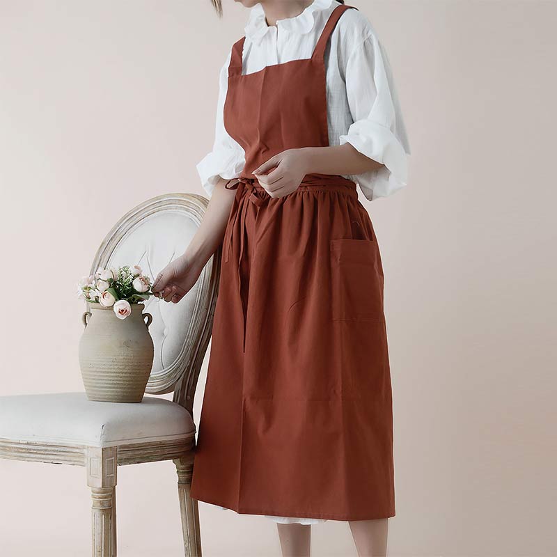 Tablier en coton imperméable avec poches pratiques – ChefMate