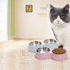 Bols Doubles en Acier Inoxydable pour Animaux de Compagnie – Parfait pour Manger et Boire