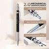 STAGEEK ensemble de crayons mécaniques en métal avec étui | Ensemble de crayons | 16 recharges de différentes épaisseurs pour le dessin