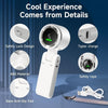 Ventilateur Portable Turbo Compact – 3-en-1 USB Rechargeable avec 5 Vitesses