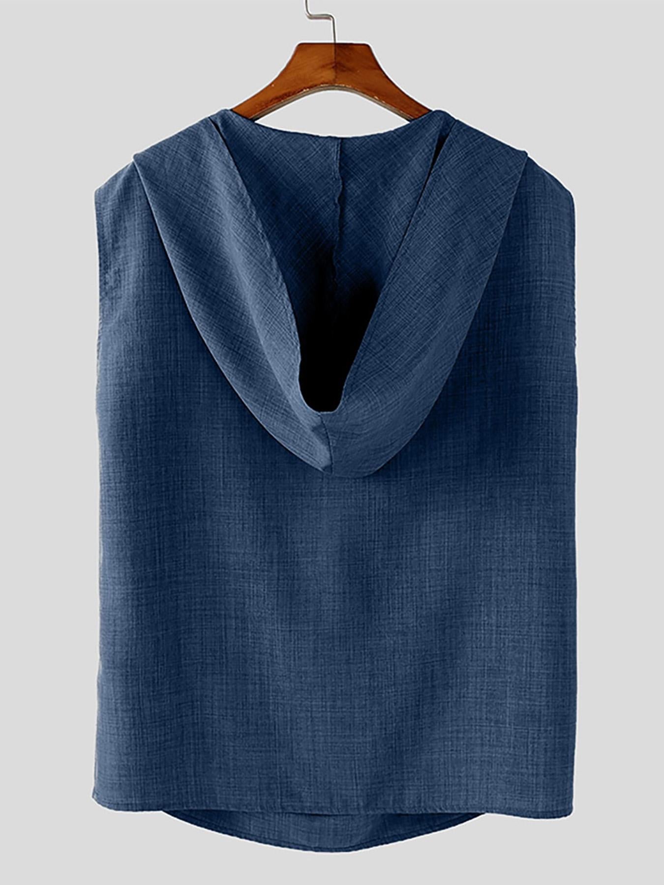 Ensemble Mi-Long pour Hommes – Gilet Sans Manches et Pantalon Baggy