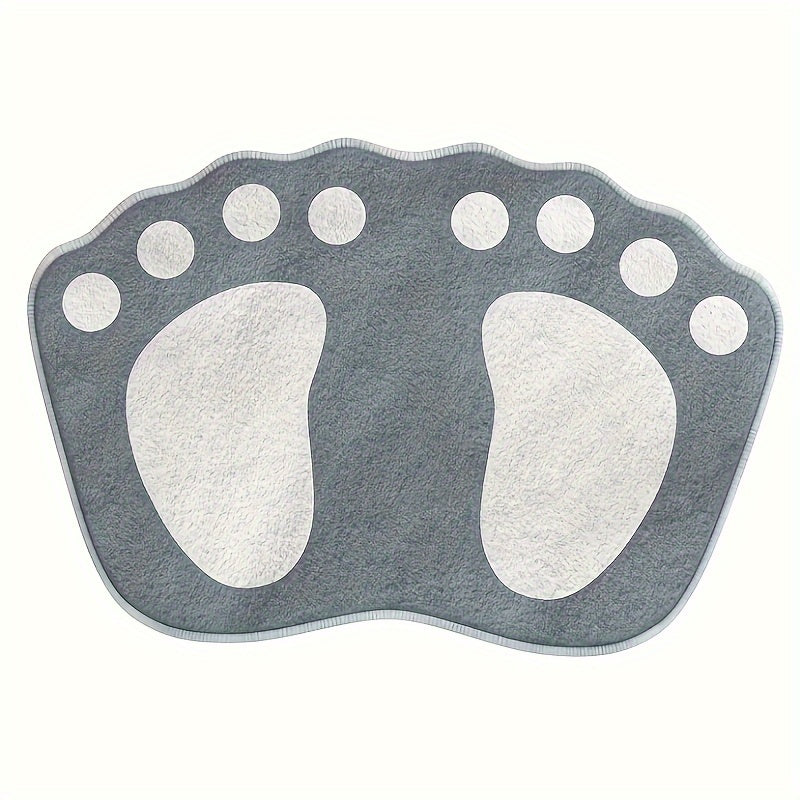 Tapis de Bain en Forme de Pied - Confortable et Sûr pour votre Salle de Bain
