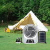 Ventilateur Solaire Portable et Lampe de Nuit – Multifonctionnel et Rechargeable