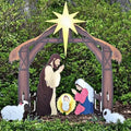 Ensemble de crèche de Noël en plein air