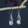 Boucles d'oreilles en argent avec créature mythique – Aelora