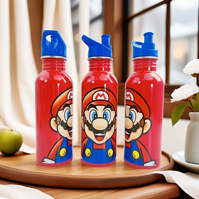 Super Mario Bouteille d'Eau - Bouteille Isotherme en Acier Inoxydable avec Bouchon pour Enfants