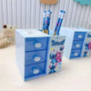 Boîte de Rangement Disney Stitch 3 Compartiments – Organisateur Multifonction pour Bureau, Bijoux et Jouets