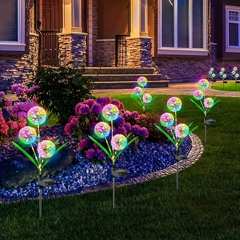 LuxeGlow Lumière de Jardin Solaire en Forme de Pissenlit à LED | Design élégant et résistant aux éclaboussures pour des paysages extérieurs enchanteurs et des présentations florales
