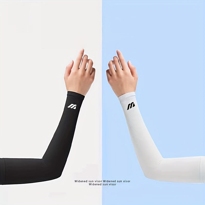 1 paire de manchons de bras unisexes respirants avec protection solaire - Refroidissement, protection UV pour la conduite, le golf, la pêche, le cyclisme, la randonnée et la course