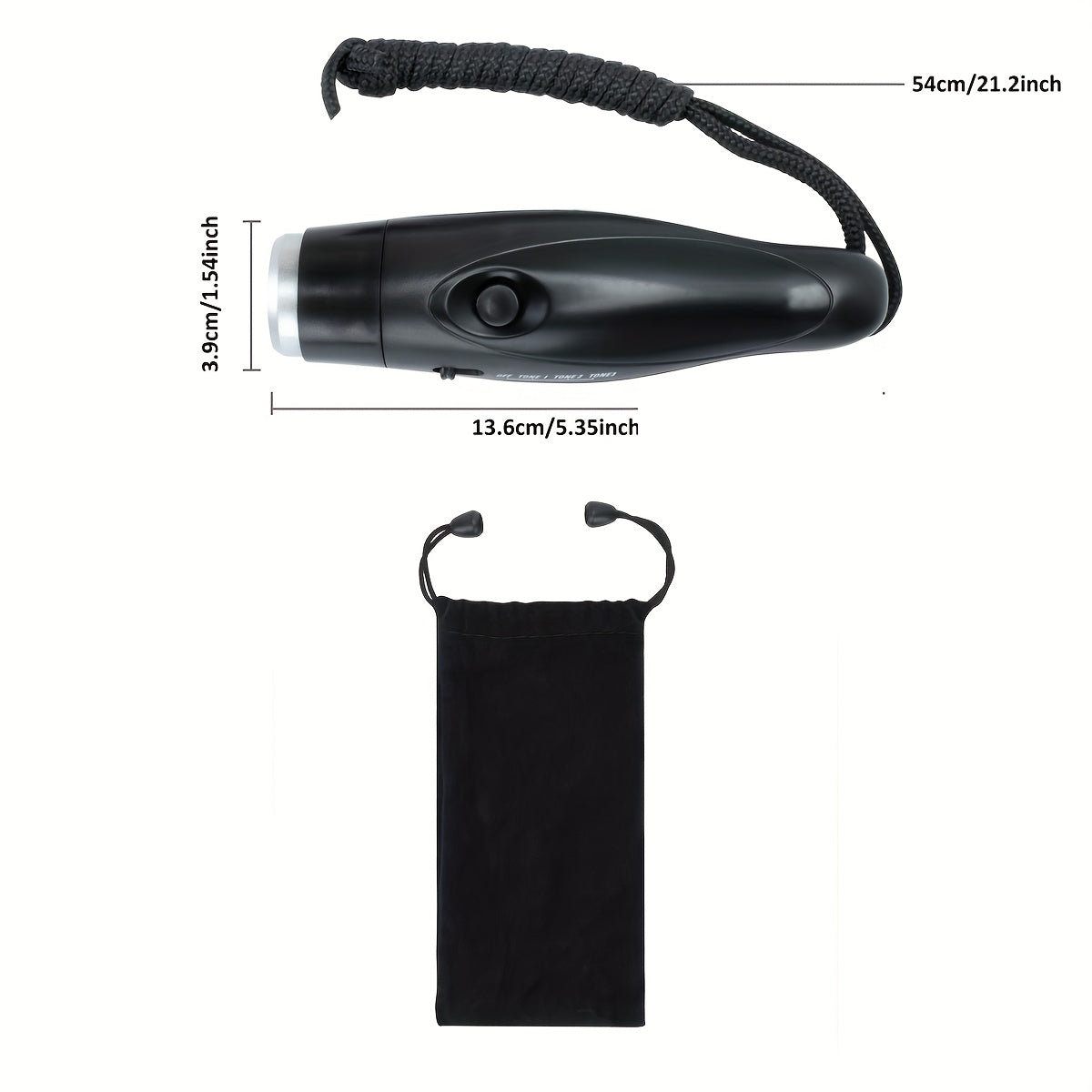 Sifflet Électronique pour Entraîneurs et Arbitres – Sifflet Portable avec 3 Options de Tonalité et Corde