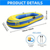 Bateau de Pêche Gonflable – Bateau en PVC Léger pour 2 Personnes avec Pagaies