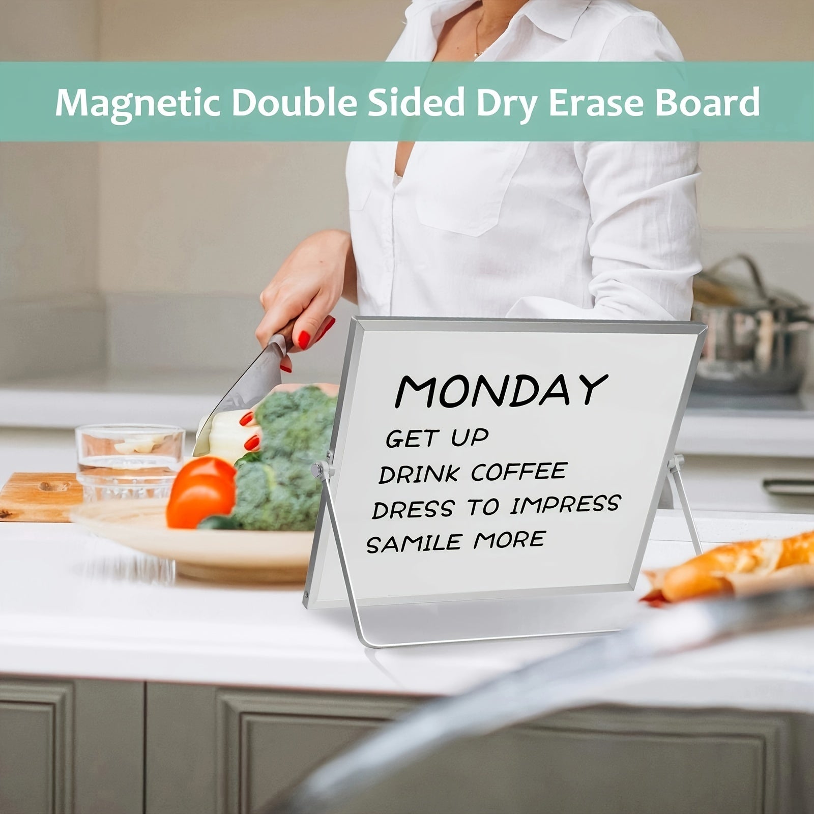 Tableau Magnétique MagniBoard - Portable et Double Face avec Support