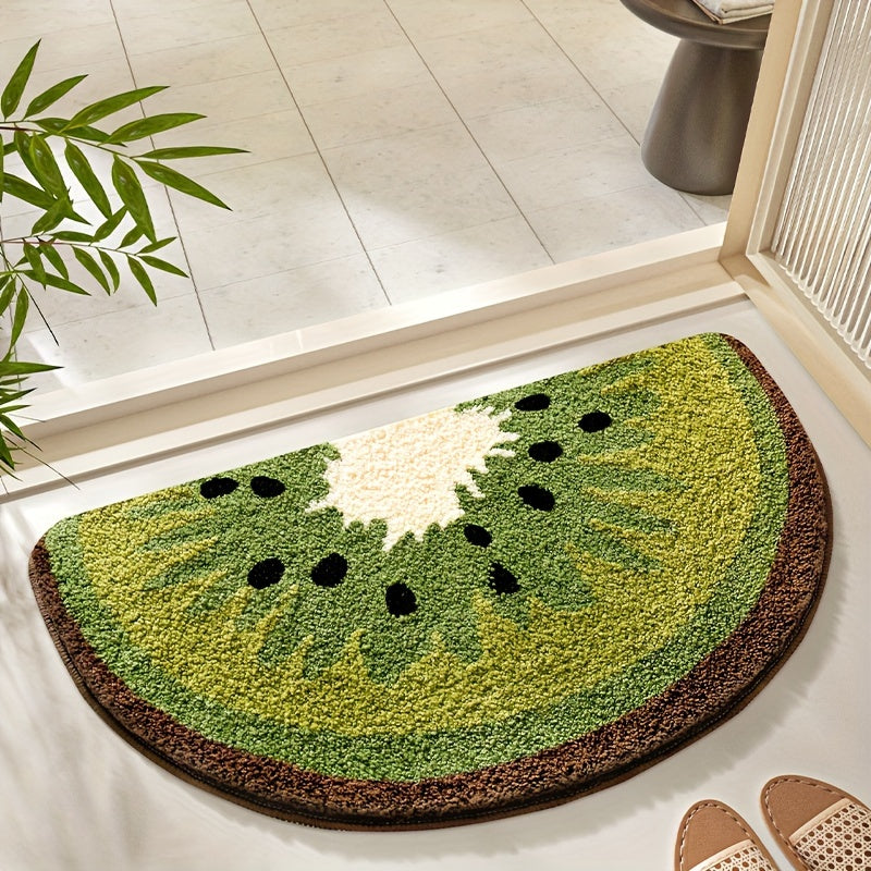 Tapis de Salle de Bain Inspiré par les Fruits – Doux et Absorbant
