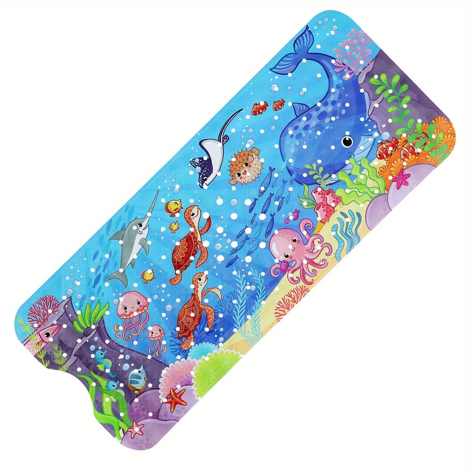 Tapis de Bain Antidérapant Extra Long – Lavable en Machine avec Ventouses
