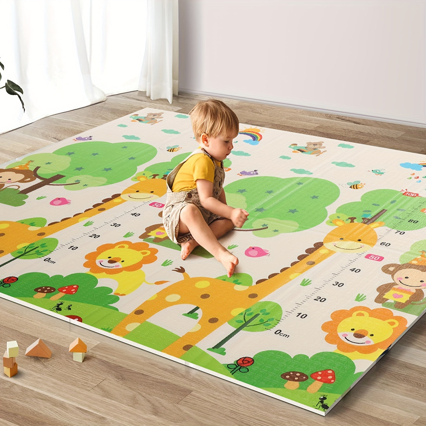 Tapis de Jeu Éducatif – Apprends et Grandis avec les Animaux et la Nature