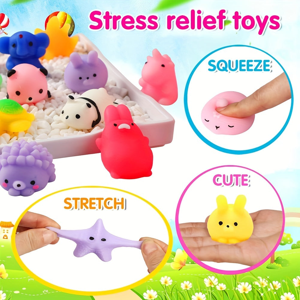 36 Jouets Animaux Squishy Mignons - KawaiiKnijpjes