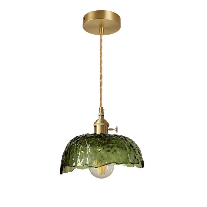 Suspension en Verre Élégante – Lampe Suspendue en Laiton et Verre Moderne
