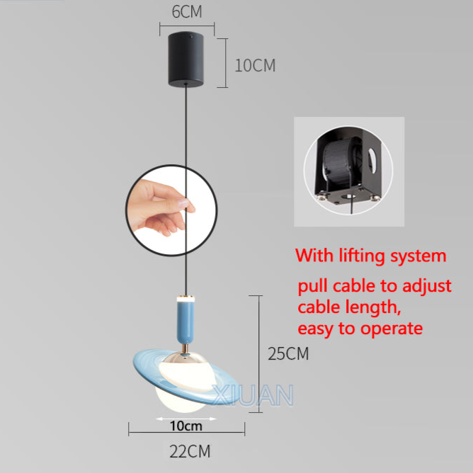 Suspension Design Saturne – Une Déclaration Céleste pour les Espaces Modernes