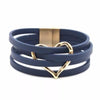 Bracelet en cuir O à plusieurs couches
