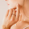 Bague de pierre de naissance simple