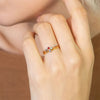 Bague de pierre de naissance simple