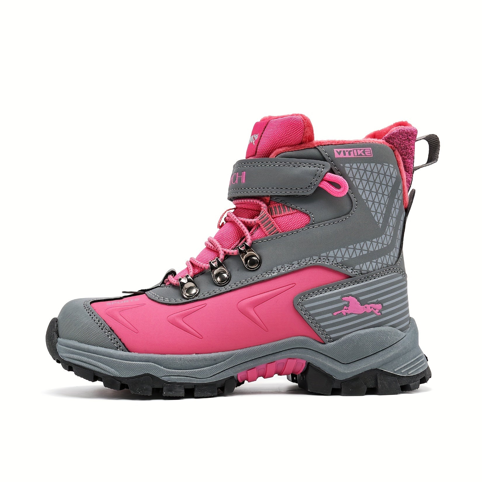 Bottes de Neige Hautes pour Femmes – Chaussures de Randonnée Antidérapantes avec Doublure Chaude
