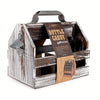 Caddy en Bois pour Bouteilles avec Ouvre-Bouteille - Cadeau Parfait pour la Fête des Pères ou Cadeau d'Affaires