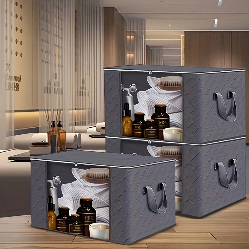 Bacs de rangement en tissu Luxe OpulentHaven | Bacs spacieux et pliables pour une organisation élégante de la maison et tranquillité