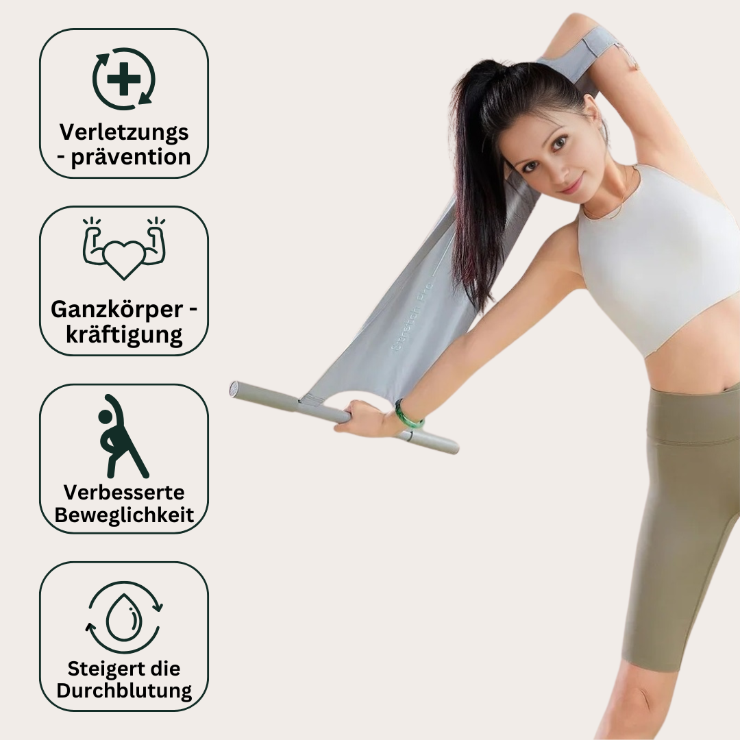 Bande élastique d'entraînement avec poignées et sangles de pied – FlexiStretch Trainer