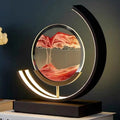 Lampe de table LED Deko | Lampe de designer moderne | Sculpture de sable à retourner | SandScape