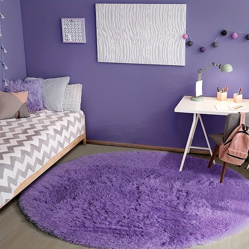 Tapis Ronde Fluffy - Clouda