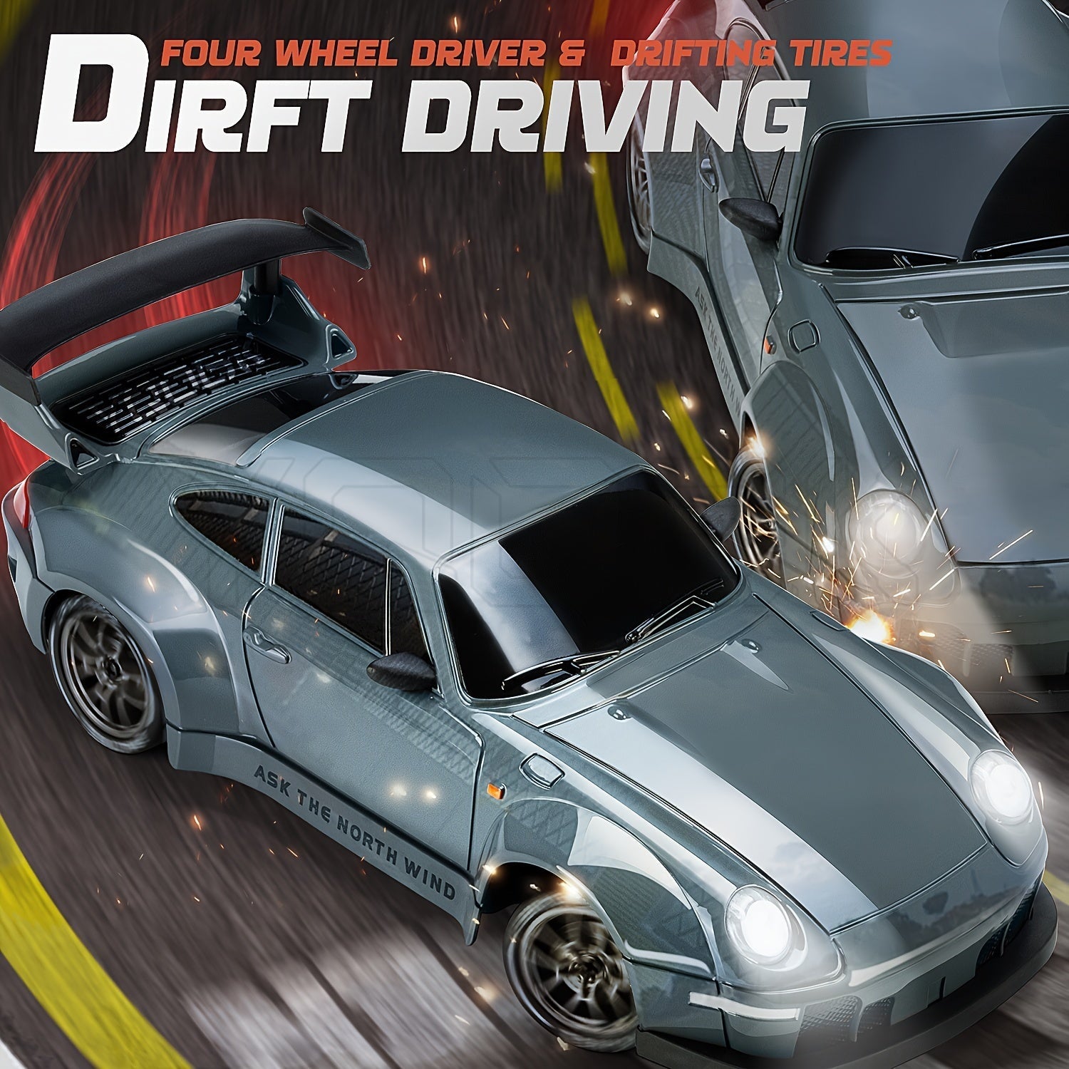 Ultimate Drift Racer 1:24 - Voiture RC avec Roues Éclairées