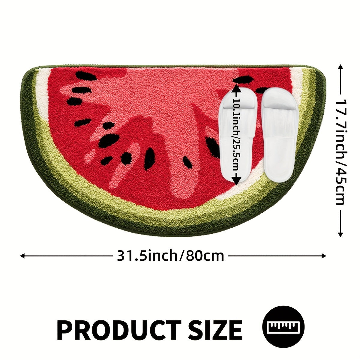Tapis de Salle de Bain Inspiré par les Fruits – Doux et Absorbant