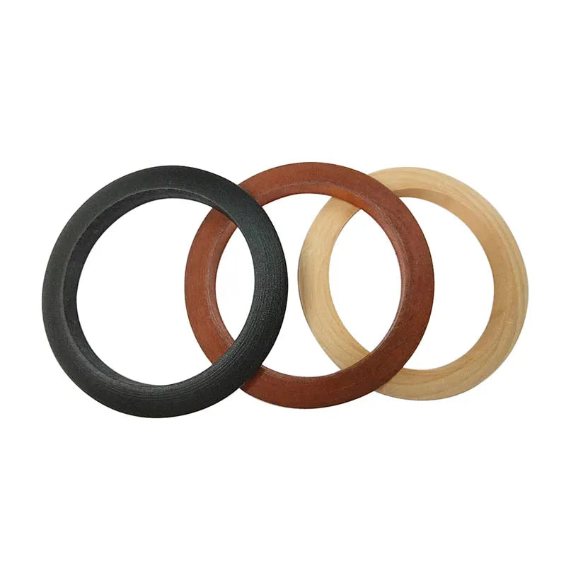 Bracelets ronds en bois ethniques