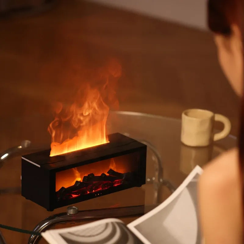 SootheSphere | Sentez la chaleur et la tranquillité d'un diffuseur de cheminée rougeoyant