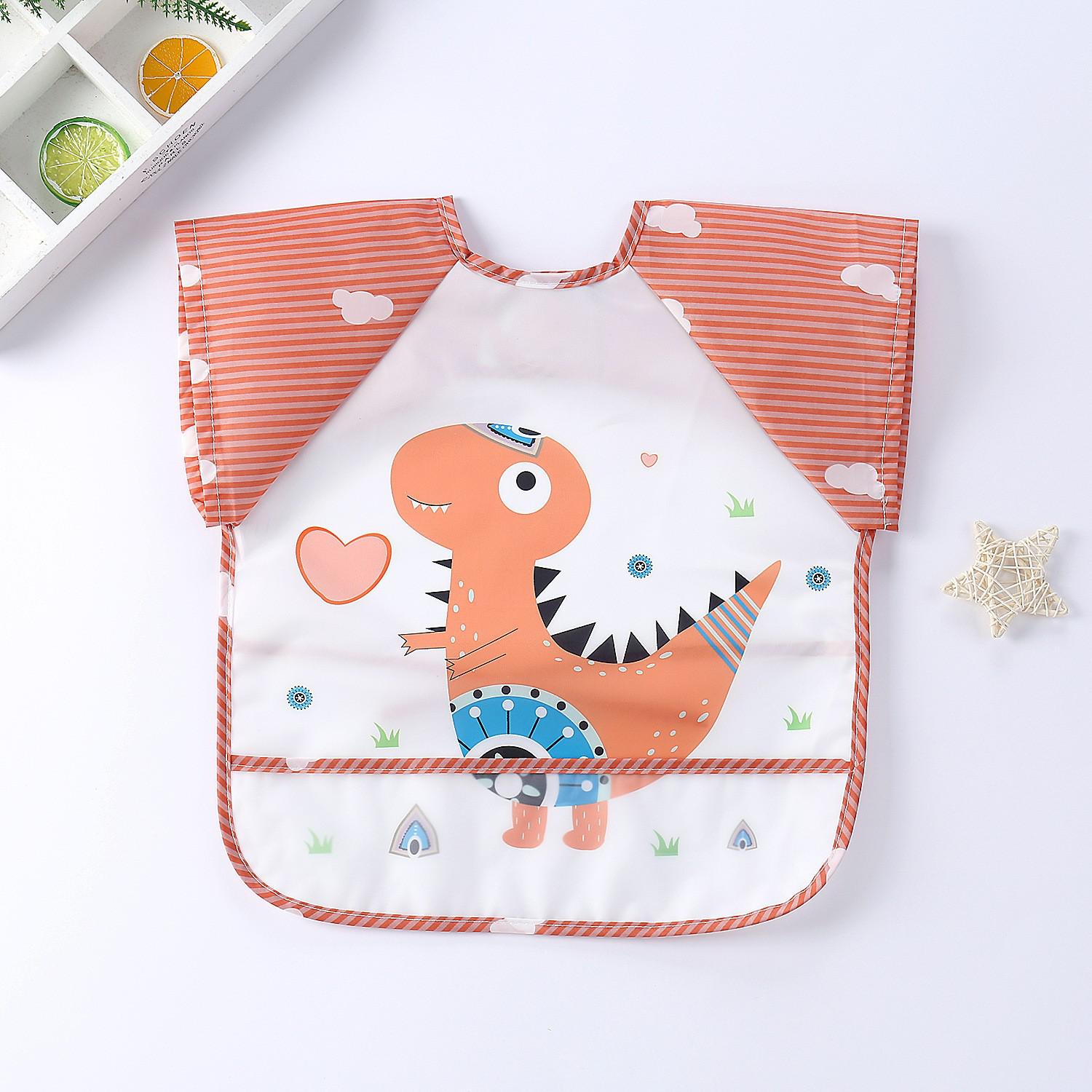 Bavoir imperméable pour bébé avec manches